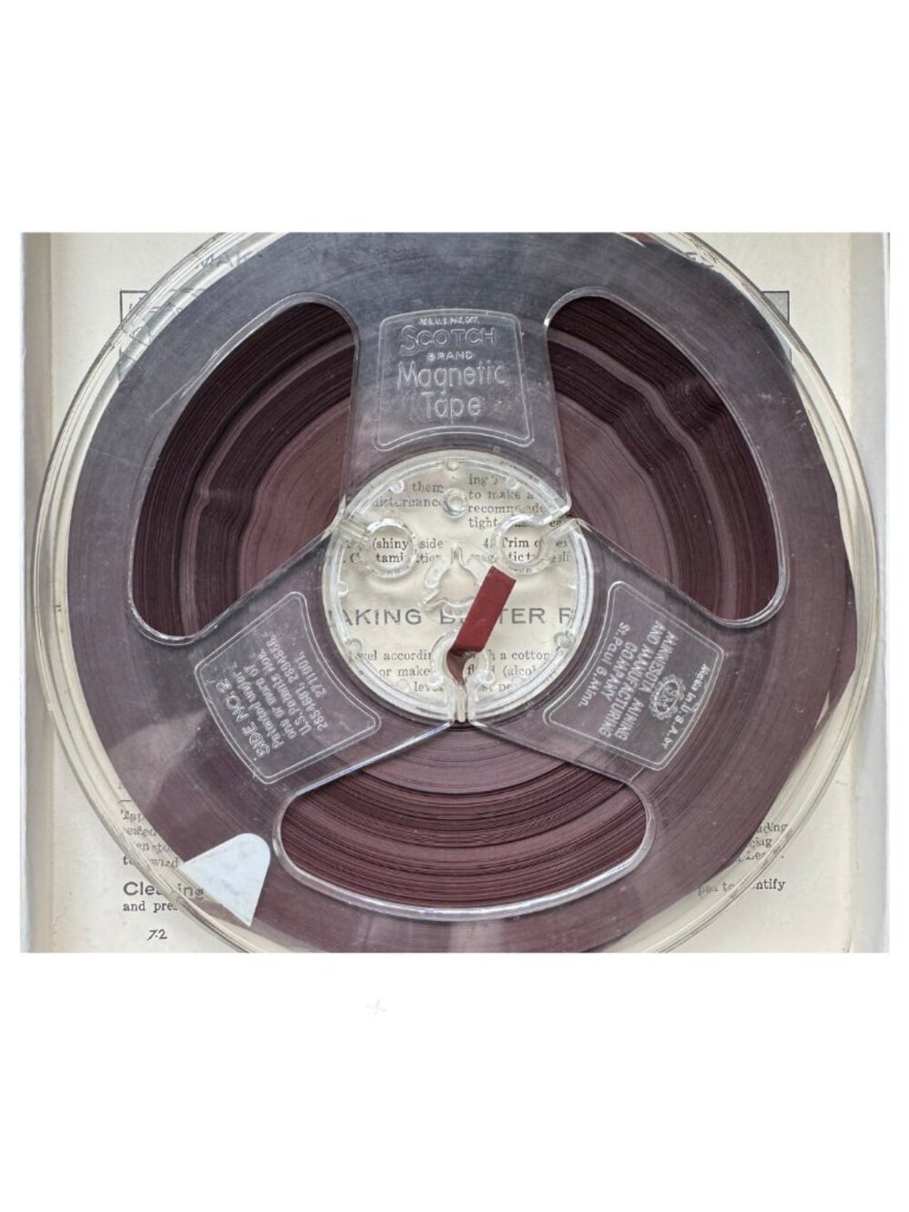 Vintage Scotch 190 Magnetic Tape Reel 3M Reel-to-Reel w/ Box Mid Century Unteste - Picture 7 of 7